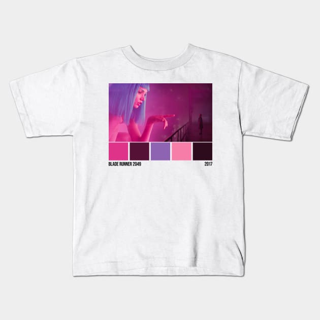 Blade Runner Color Palettes Kids T-Shirt by AEndromeda